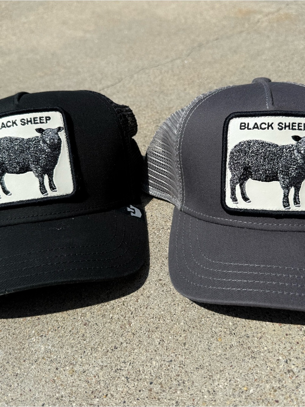 Adult + kids matching Goorin Bros'Black Sheep' Trucker Caps